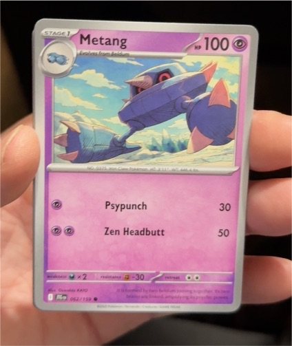 2024 Pokémon Journey Together #62 Metang — front