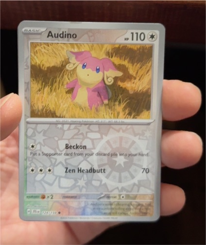 2022 Pokémon Journey Together #124 Audino — front