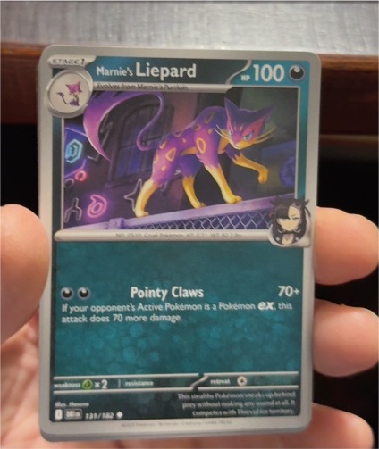 2025 Pokemon SV10: Destined Rivals #131 Marnie's Liepard — front