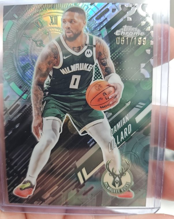 2025-26 Topps Chrome #GT-10 Damian Lillard Go Time — front