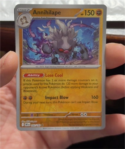 2025 Pokémon #092 Annihilape — front