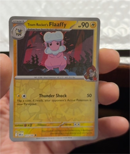 2023 Pokémon SV10: Destined Rivals #073 Team Rocket's Flaaffy — front