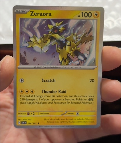 2022 Pokémon SV10: Destined Rivals #078 Zeraora — front