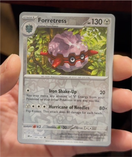 2022 Pokémon Scarlet & Violet Destined Rivals #140 Forretress — front
