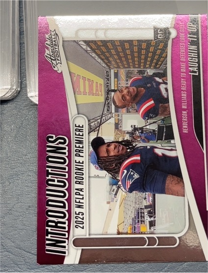 2025 Panini Absolute #I-THN Kyle Williams/TreVeyon Henderson Introductions — front
