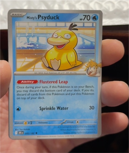 2023 Pokémon Scarlet & Violet Destined Rivals #045 Misty's Psyduck — front