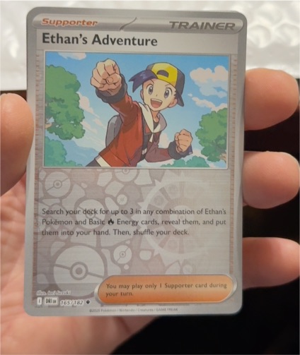 2023 Pokémon SV10 Destined Rivals #165 Ethan's Adventure — front