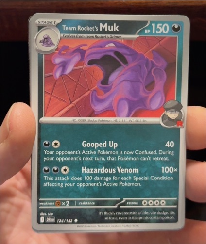 2025 Pokémon TCG Destined Rivals #124 Team Rocket's Muk — front