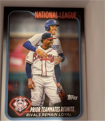 2024 Topps Series 2 #481 Prior Teammates Reunite Freddie Freeman & Ozzie Albies — front