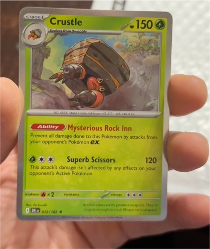 2025 Pokémon Scarlet & Violet Destined Rivals #012 Crustle — front
