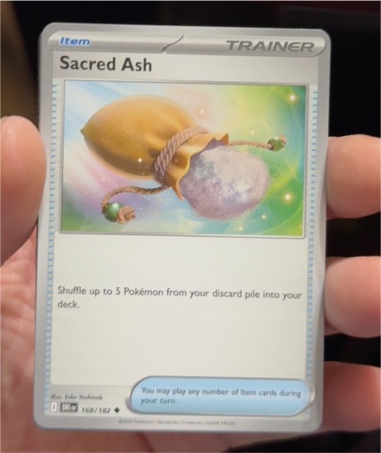 2023 Pokémon SV10: Destined Rivals #168 Sacred Ash — front