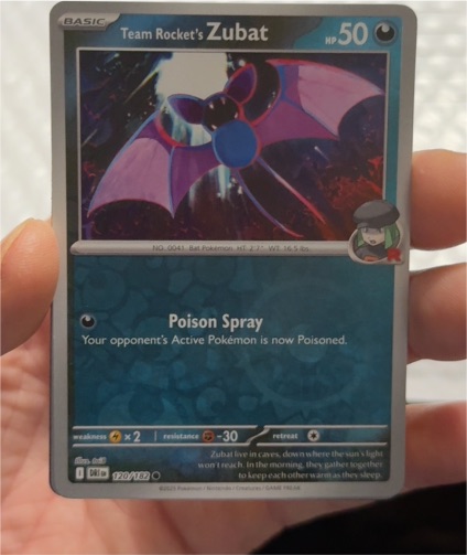 2025 Pokémon SV10: Destined Rivals #120 Team Rocket's Zubat — front