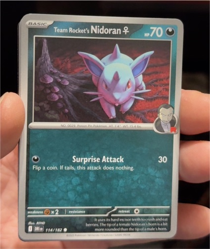 2025 Pokémon SV10: Destined Rivals #114 Team Rocket's Nidoran ♀ — front