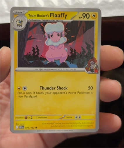 2025 Pokémon SV10: Destined Rivals #073 Team Rocket's Flaaffy — front