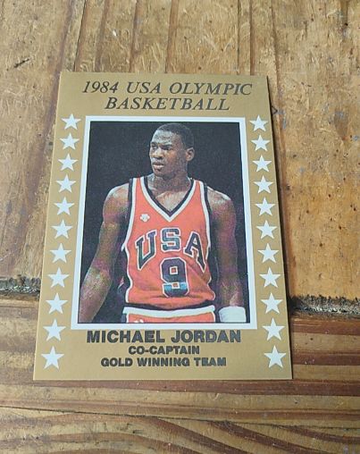 1984 USA Olympic Basketball #9 Michael Jordan — front