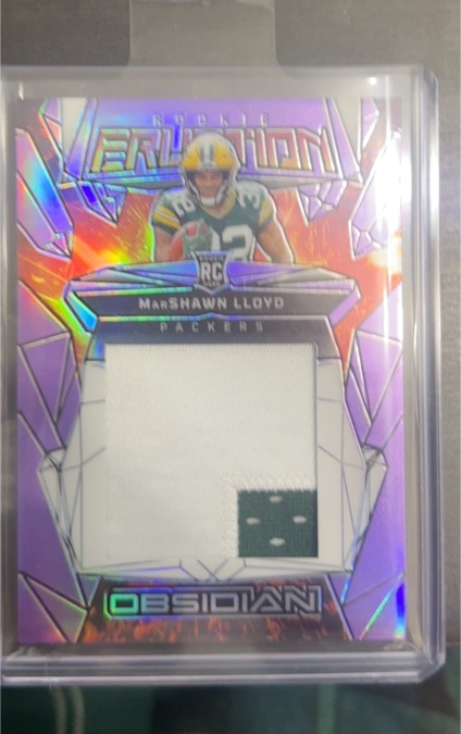 2024 Panini Obsidian Rookie Eruption Materials #ERM-MLY Marshawn Lloyd — front