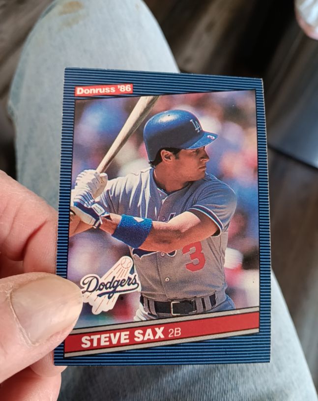 1986 Donruss #540 Steve Sax — front