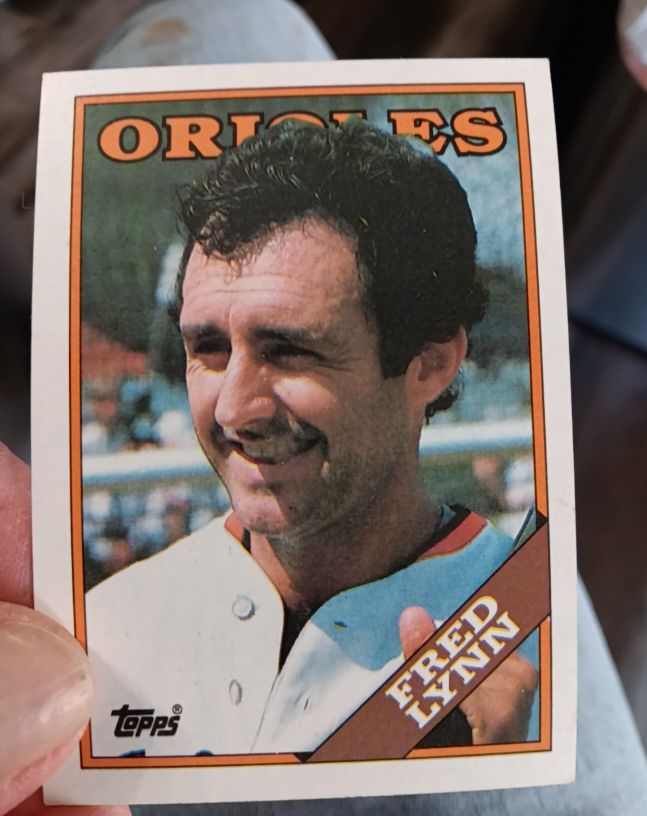 1988 Topps #707 Fred Lynn — front