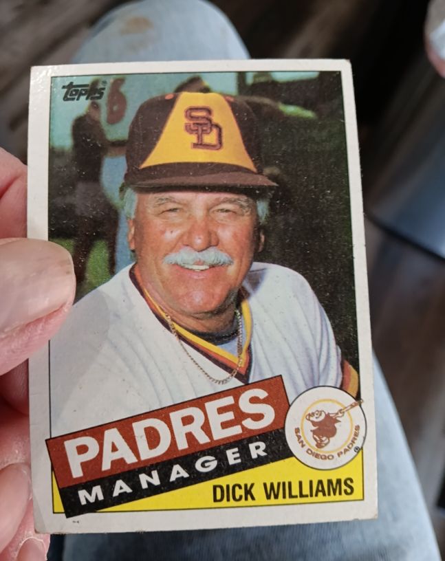1985 Topps #66 Dick Williams — front