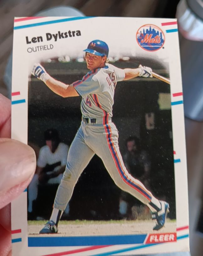 1988 Fleer #133 Len Dykstra — front