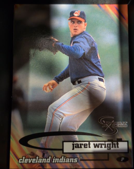 1998 SkyBox Dugout Axcess #63 Jaret Wright — front