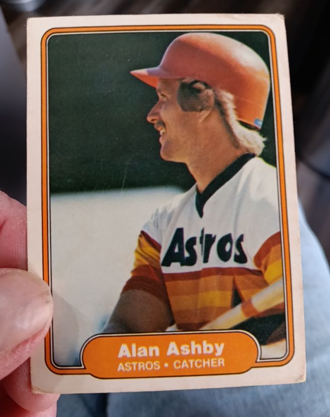 1982 Fleer #212 Alan Ashby — front