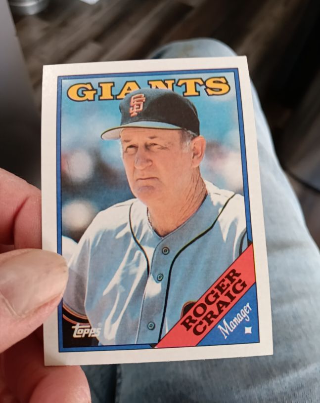 1988 Topps #654 Roger Craig — front