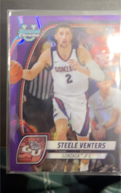 2024-25 Bowman University Chrome #92 Steele Venters — front