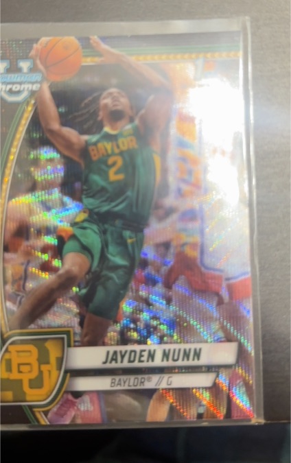 2024-25 Bowman University Chrome #30 Jayden Nunn — front