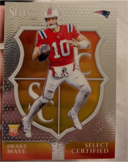 2024 Panini Select #3 Drake Maye Select Certified Rookies — front