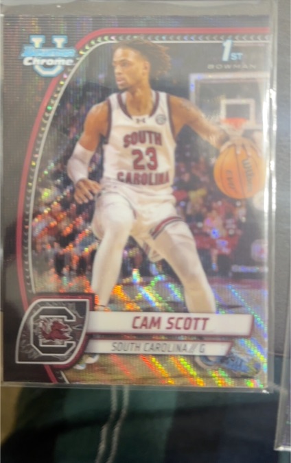 2024-25 Bowman University Chrome #13 Cam Scott — front