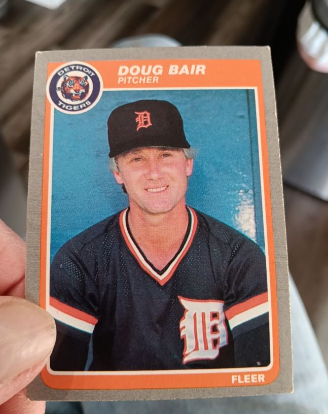 1985 Fleer #1 Doug Bair — front
