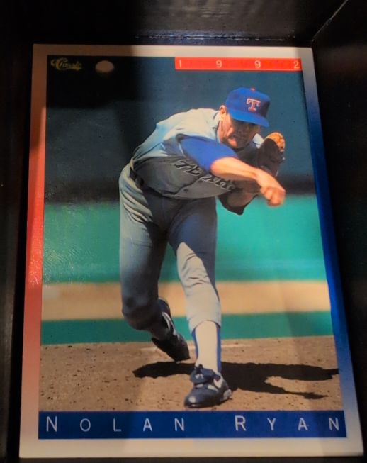 1992 Classic Update Blue/Red Travel Edition #T67 Nolan Ryan — front