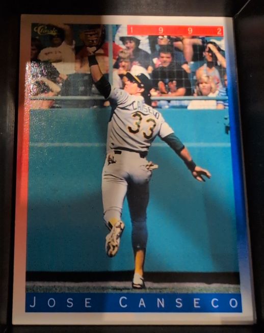 1992 Classic #33 Jose Canseco — front