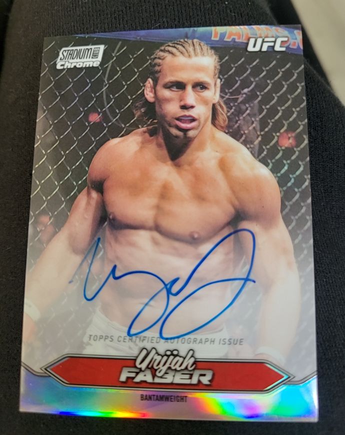 2025 Topps Stadium Club Chrome UFC Urijah Faber Bantamweight — front