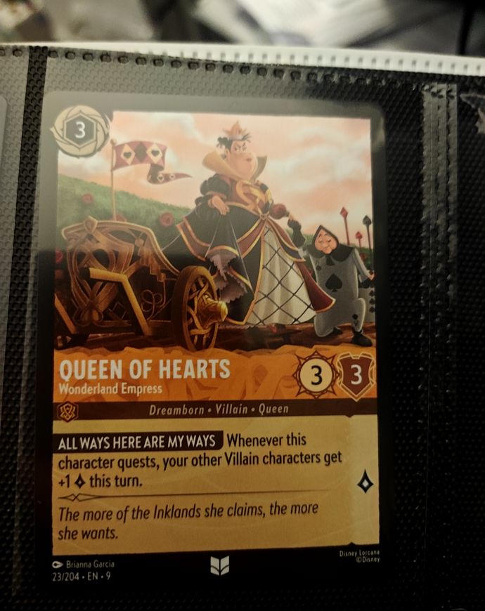 2024 Disney Lorcana Into the Inklands #20 Queen of Hearts Wonderland Empress — front