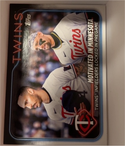 2024 Topps #653 Motivated In Minnesota (Carlos Correa / Royce Lewis) — front