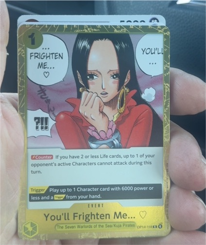One Piece OP14-118 You'll Frighten Me... Boa Hancock — front