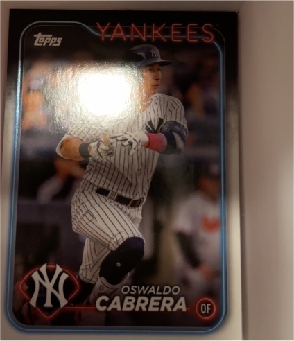 2024 Topps Oswaldo Cabrera New York Yankees — front