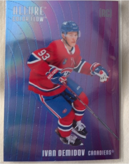 2025-26 Upper Deck Allure #CF-22 Ivan Demidov Color Flow Blue-Purple — front
