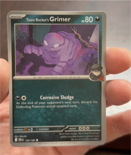2025 Pokémon Scarlet & Violet Destined Rivals #123 Team Rocket's Grimer — front
