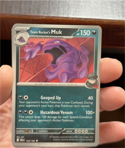 2023 Pokémon SV10: Destined Rivals #124 Team Rocket's Muk — front