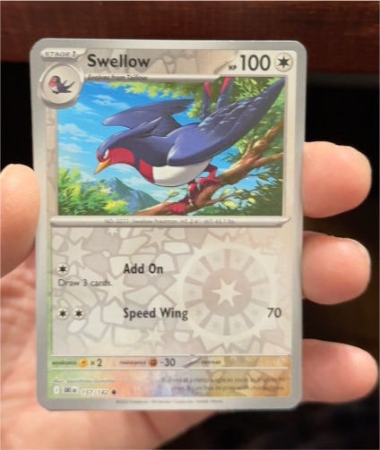 2025 Pokémon Scarlet & Violet Destined Rivals #157 Swellow — front