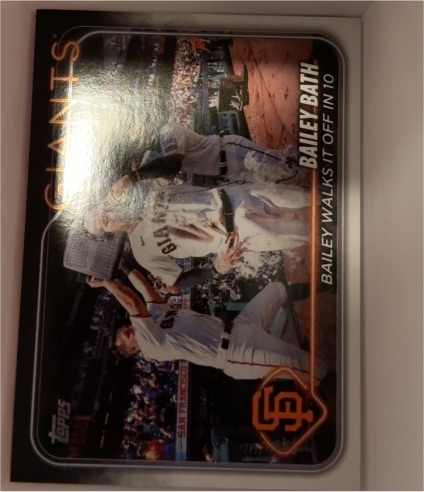 2024 Topps #358 Bailey Bath — front