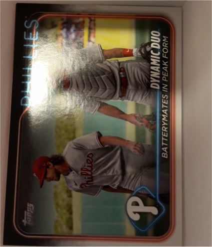2024 Topps Series 2 #428 Dynamic Duo J.T. Realmuto / Aaron Nola — front