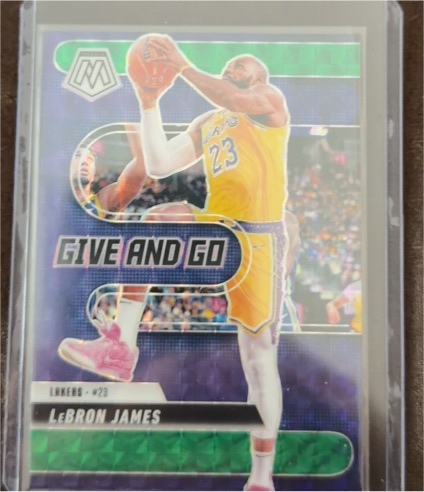 2024-25 Panini Mosaic #1 LeBron James Give and Go — front