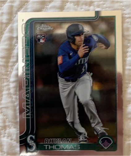 2025 Topps Chrome Update #USC185 Rhylan Thomas — front
