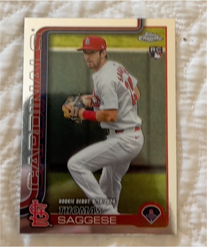 2025 Topps Chrome Update #USC157 Thomas Saggese — front