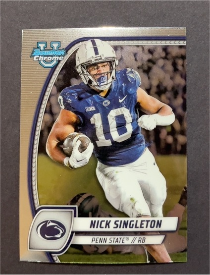2024 Bowman University Chrome #188 Nick Singleton — front