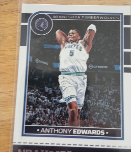2024-25 Panini NBA Hoops #181 Anthony Edwards — front
